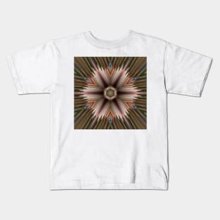 DESİGN OF MANY COLOURS. Multicoloured snowflake floral fantasy pattern and design Kids T-Shirt